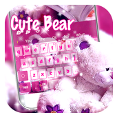 Cute Girly Bear Keyboard icon