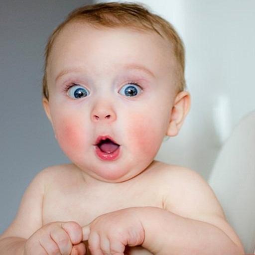 cute funny babies icon