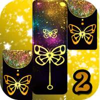 Gold Glitter ButterFly Piano Tiles 2018