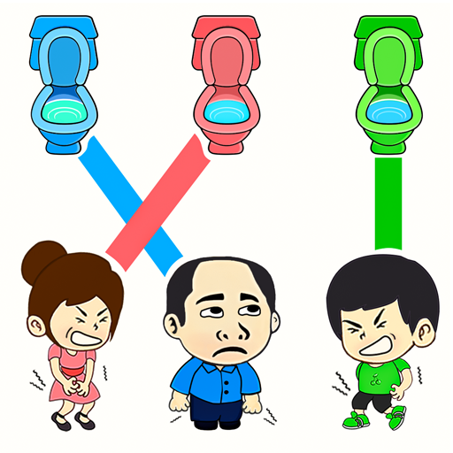 Toilet Rush Puzzle: Draw Race icon