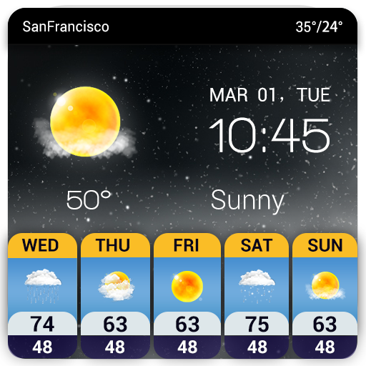 weather and news Widget app icon