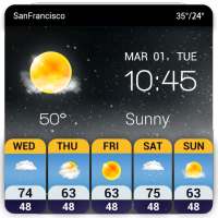 मौसम पूर्वानुमान विजेट on 9Apps