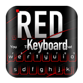 Black Red Keyboard icon