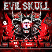 Red Evil Skull Keyboard icon