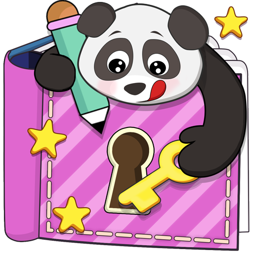 Cute Panda Diary for Teenage Girl icon