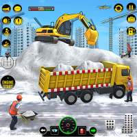 Snow Excavator Sim Crane Game on 9Apps