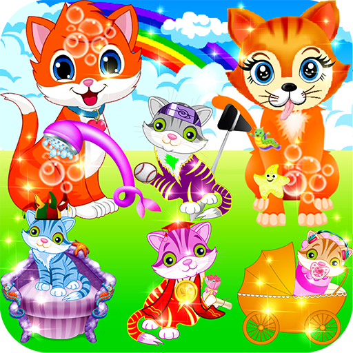 Kitty Cat &amp; Fluffy Pet Care Simulation Games icon