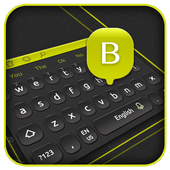 Классическая черная клавиатура иконка