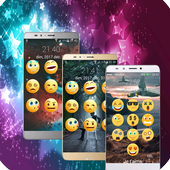 Emoji lock screen pattern icon