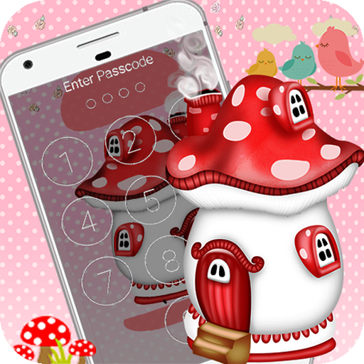 Cute Mushroom  password  LOCK SCREEN icon