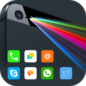 Color Flash Light alert Call icon