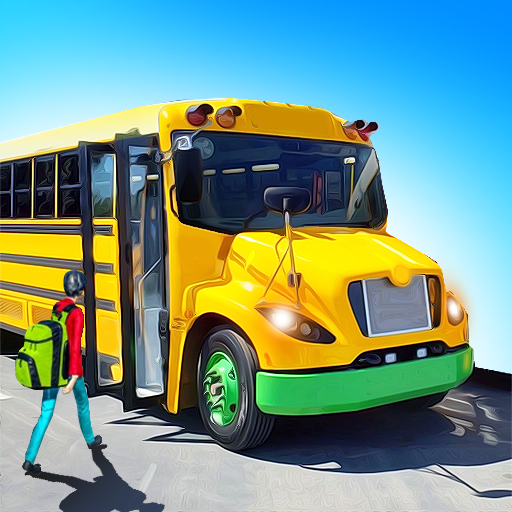 School bus driving Bus games icon