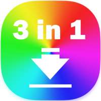 3 in 1 Downloader for Instagram Facebook Whatsapp