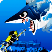AngryShark : Scuba Fishing icon