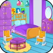 Games girls Decorate room icon