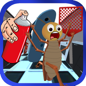 cockroach best free funny running games icon