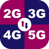 2G 3G 4G 5G Speed Internet Data.LTE Speed Meter icon