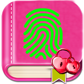Love Personal Diary With Fingerprint Password Lock icon