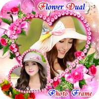 Flower Dual Photo Frame on 9Apps