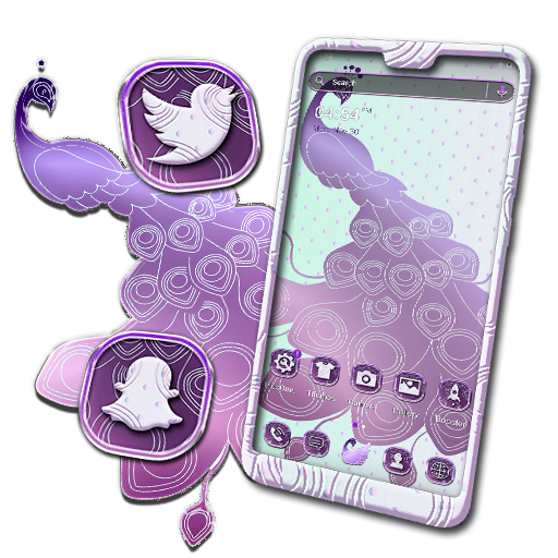 Peacock Art Theme icon