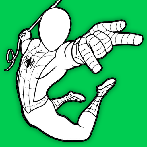 How to draw Spider Boy easy icon