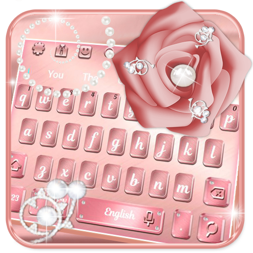 Gold Diamond Silk Keyboard Theme أيقونة