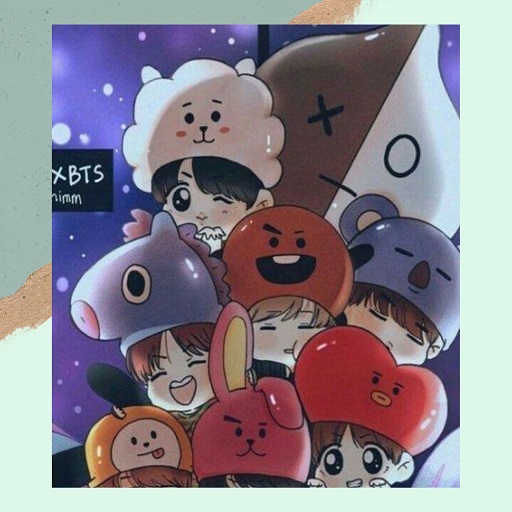 BTS wallpaper &amp; music offline icon