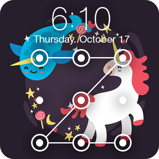 ikon Unicorn Space Art Vector Cute AppLock