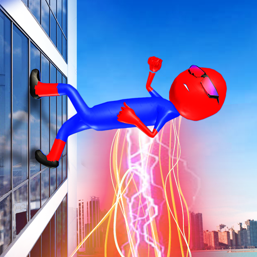 Real Stickman Speed Rope Hero Crime City icon