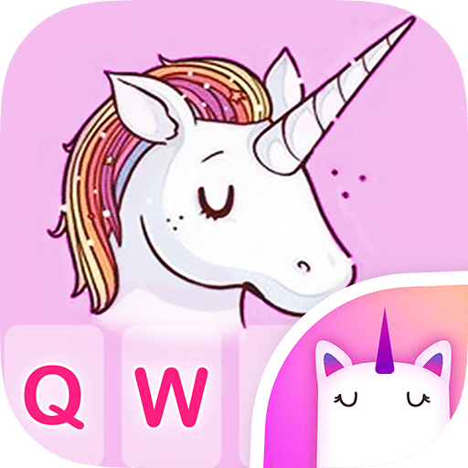 Makeup Unicorn Keyboard Theme for Girls icon