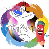 How to color Oggy Cockroaches Fans 2017 icon