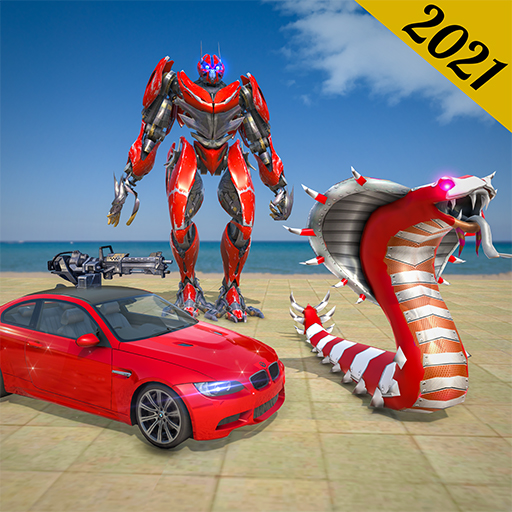 Mega Anaconda Robot Car Transform Game icon