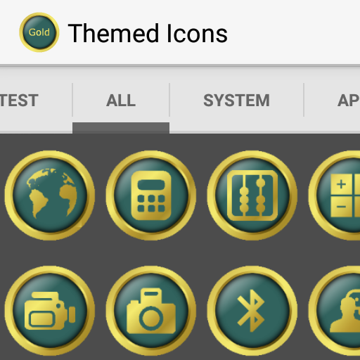 Royal Green Gold Icon Pack - HD icon