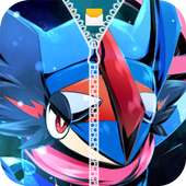 Ash Greninja Zipper Lock Screen