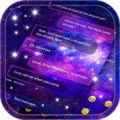 Space Galaxy Message SMS Theme for iMessage 2018 on 9Apps