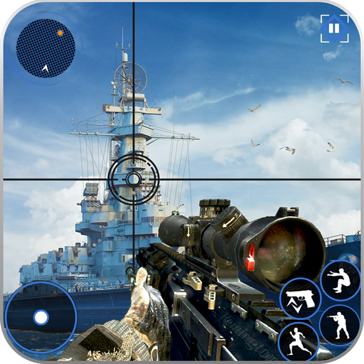Blazing Sniper Commando : Navy icon