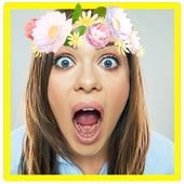 Photo face effect for snapchat icon