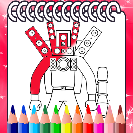 Speaker Man Coloring Book icon