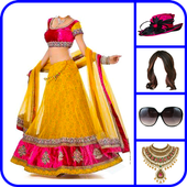 Net Lehenga Choli For Women Photo Montage icon