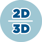 2D 3D Lucky icon
