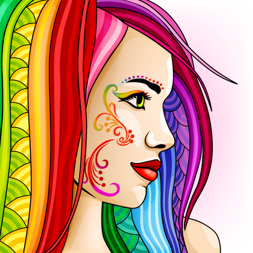 ColorSky: free antistress coloring book for adults icon