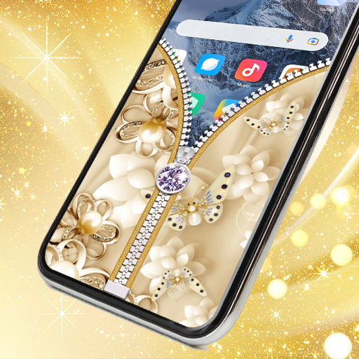 Gold lock screen icon