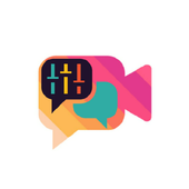 Bright free video calls and chat icon