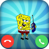 📱Call Simulator from bob yellow أيقونة