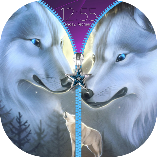 Wolf Zipper Lock Screen icon