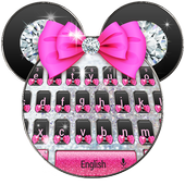 Shine Pink diamond minny keyboard icon
