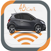 Speed ​​radar simulator icon