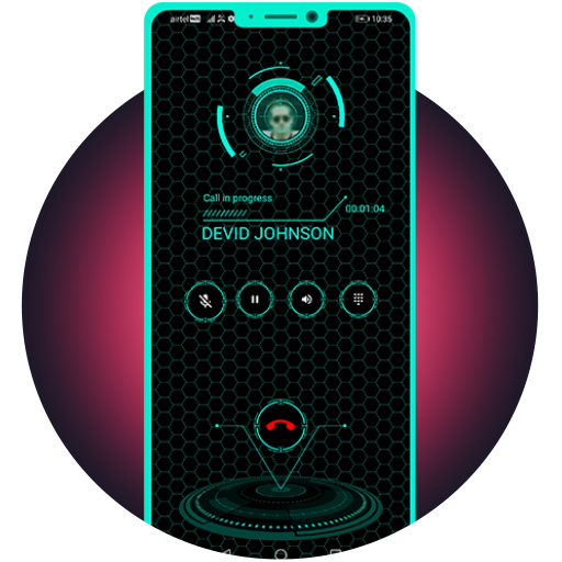 Hi-tech Phone Dialer and Contacts App أيقونة