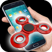 Spinner on Screen Fidget Spinner in Phone Joke icon