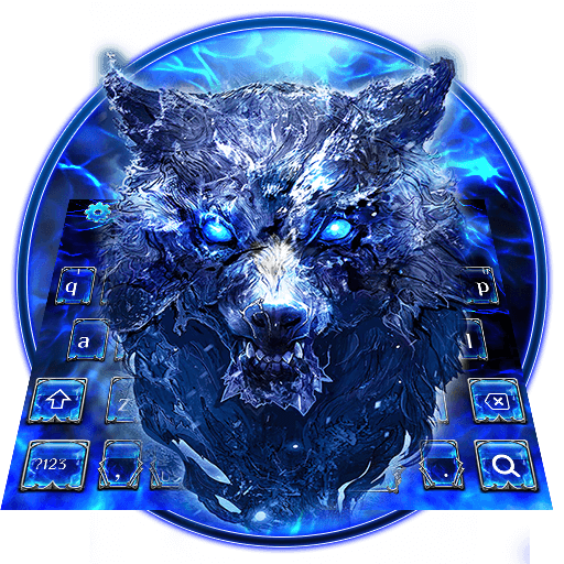 Neon Wolf Keyboard icon